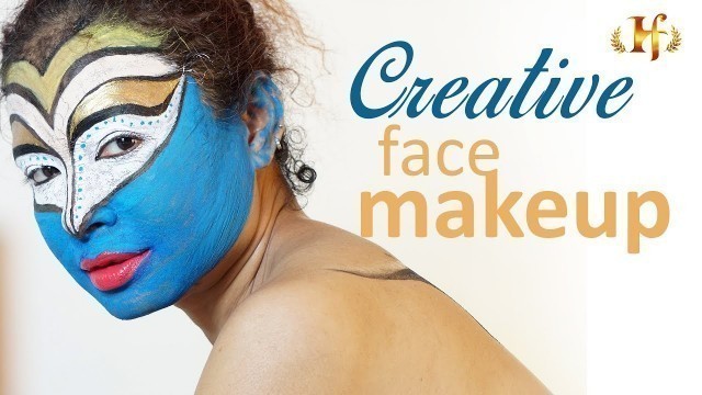 'Creative Art face Makeup | Fantasy  Makeover facial Painting video'