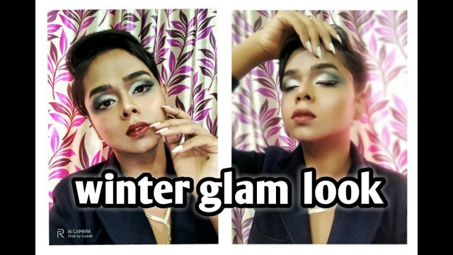 'Glam heavy / high fashion makeup look'