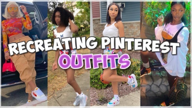 'RECREATING PINTEREST OUTFITS! FT. SHEIN + LOVELY WHOLESALE + TIKISHOES | China Taylor'