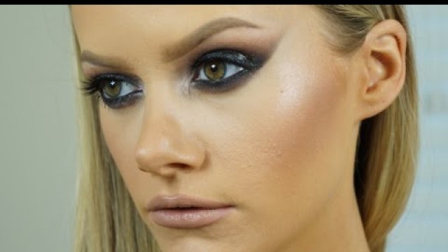 'Glossy Black Eye Makeup Tutorial | High Fashion & Edgy'