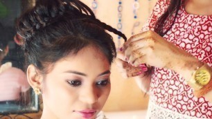 'Stylish High fashion Bun Hairstyle | स्टाइलिश हाई फैशन बन  हेयर स्टाइल  # How to make Fashion Bun'