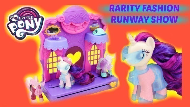 'My Little Pony MLP - Rarity Slides Into Fashions Runway Show | Toys Galaxy'