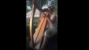 'Hermes Fashion Week NYC Event-Folk songs on Celtic harp'