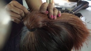 'High Up Roller Bun | Ramp Look Hair Style Video | Hi Fashion Hair Arts'