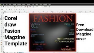 'Fashion Magazine Cover Page Template Corel Draw Free Download ||Tips For You||'