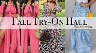 'HIT OR MISS LOVELYWHOLESALE TRY-ON HAUL | FALL FASHION HAUL 2020'