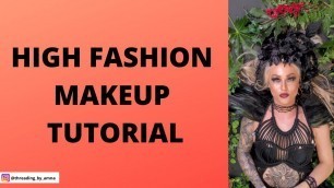 'Makeup art tutorial 2021| HIGH FASHION MAKEUP TUTORIAL | BROWSBYAMNA'