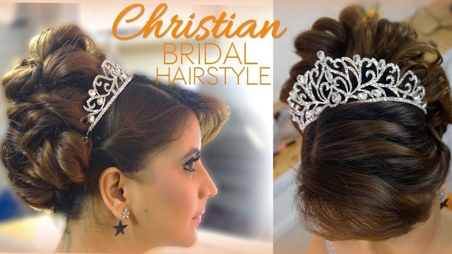 'Christain Bridal  hair style | Latest Catholic Wedding Bride Trending'