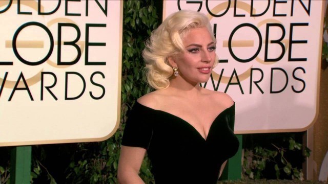 'Lady Gaga Golden Globe Awards Fashion Arrivals (2016) | ScreenSlam'