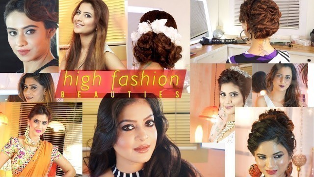 'HIGH FASHION BEAUTIES 2019 | Top  Beauty Models Hairstyles 2019  | हाई फैशन हेयर स्टाइल'