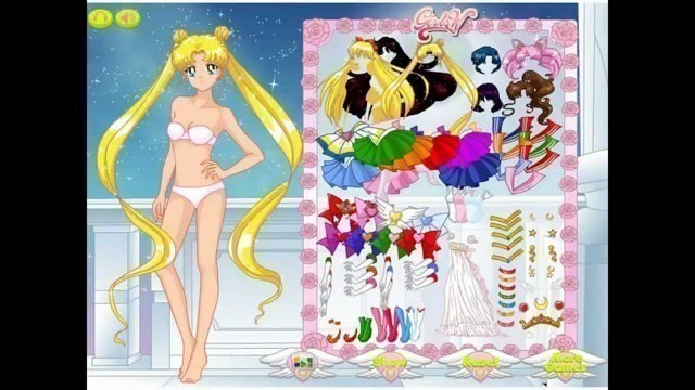 'Sailor Moon anime dress up game'