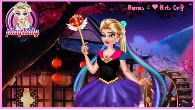 'Anna & Elsa Anime Dress Up | Disney Frozen Dress Up Game 4 Girls Only'