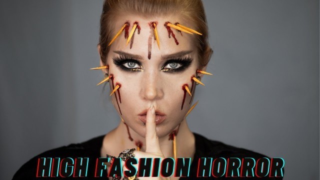 'Pinhead But Make It FASHION | Halloween 2020 Makeup Tutorial | HIGH FASHION HORROR SERIES'