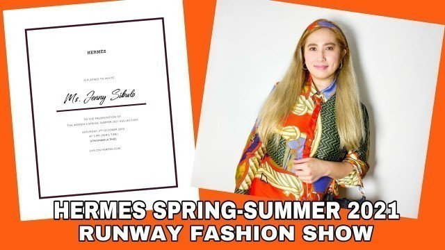 'HERMES SS2021 Women’s Runway Show | How to Prepare for Online Fashion Show? | Jenny King'