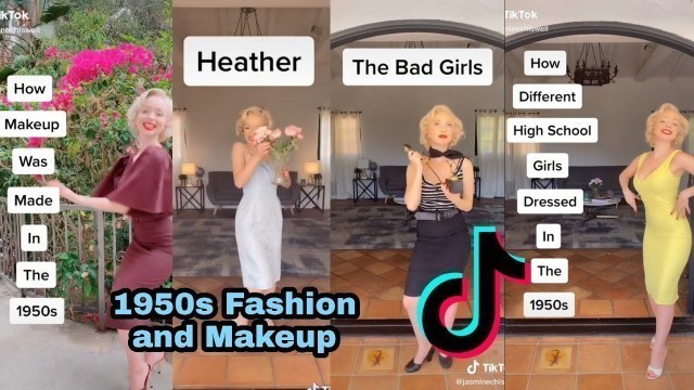 '\"1950s Fashion and Makeup\" TikTok Compilation'