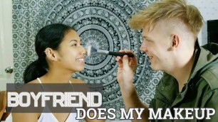 'BOYFRIEND DOES MY MAKEUP - HIGH FASHION | Tidtee Ng'