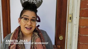 'Amrita Jhas, High-Fashion Makeup Graduate Testimonial'