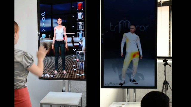 'Kinect Virtual Mirror and Fitting Room at Fashion Show'