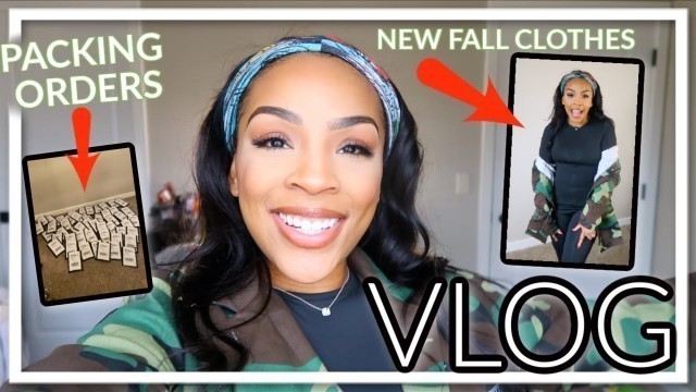 'VLOG | HOW I PACKAGE ORDERS | SHOPPING | ORDERED NEW FALL CLOTHES FROM LOVELYWHOLESALE'