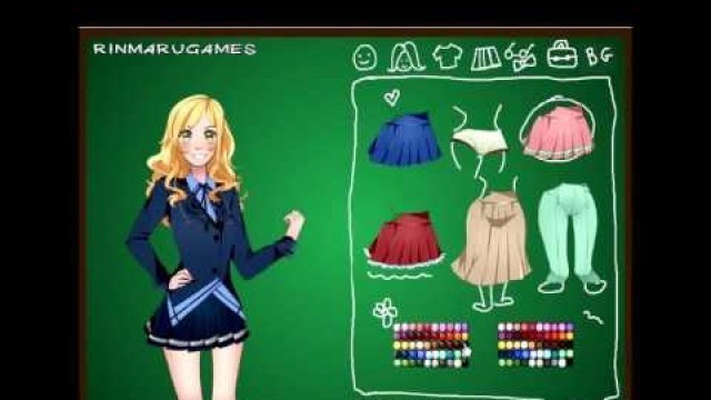 '♥ Anime school girl dress up game ♥'