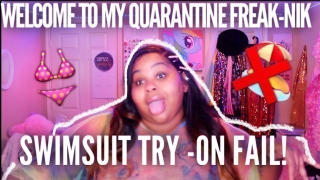 'Quarantine Spring plus size swimsuit try-on haul & giveaway ! | feat. Lovelywholesale'