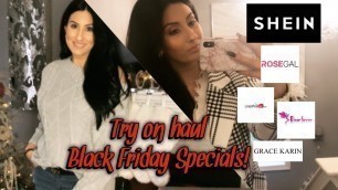 'BLACK FRIDAY DEALS || FASHION HAUL || SHEIN || ROSEGAL || LOVELY WHOLESALE || GK AND MORE!'