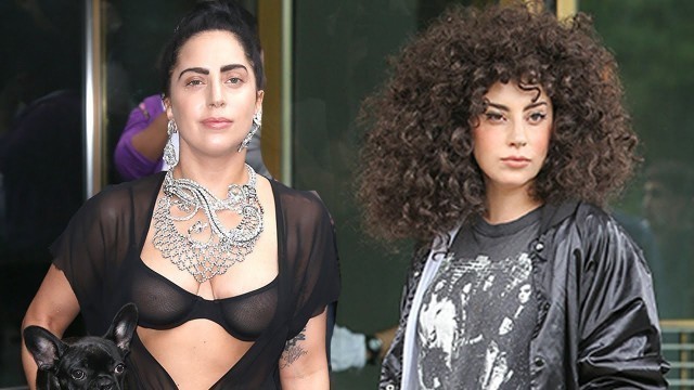 'Lady Gaga\'s Cher Wig & Sheer Bra - Style in NYC'