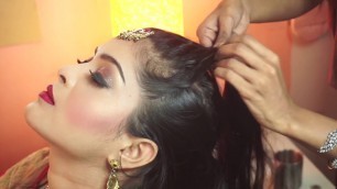 'Top 3 Indian classic hair style : 3 Popular Hairstyle for Wedding party | वेडिंग पार्टी हीर स्टाइल'