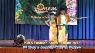 'Kid\'s Fashion Show, Onam 2017, St Mary\'s Jacobite Church Sydney'