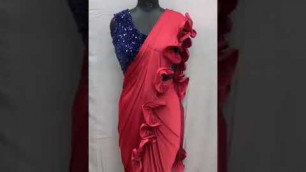 'Ruffle saree for weddings | Rohit fashion club'