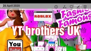 'ROBLOX FASHION FAMOUS YT BROTHERS UK FASHION ICON'