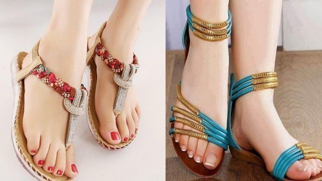 'Beautiful flat sandals collection|| Fashion Star||'