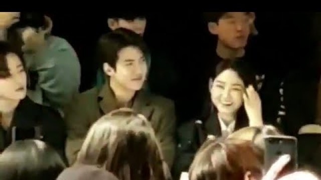 'Sehun and Mina Interaction at Seoul Fashion Week 2019'