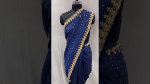 'New hand work saree for wedding | Rohit fashion club'