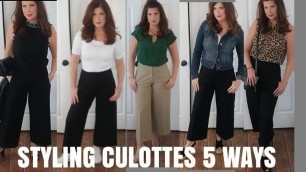 'STYLING MY FAVORITE CULOTTES FROM ANN TAYLOR 5 WAYS/Fashion over 50'