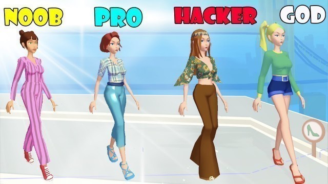 'NOOB vs PRO vs HACKER vs GOD - Fashion Battle -Walk like a fashion icon mode'