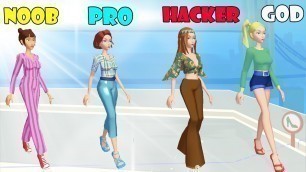 'NOOB vs PRO vs HACKER vs GOD - Fashion Battle -Walk like a fashion icon mode'