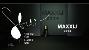 'MAXXI JㅣSeoulFashionWeek Fall Winter 2019'