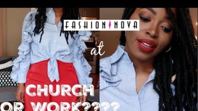 'CAN I wear FASHION NOVA to CHURCH or WORK?? | ISSA TRY ON HAUL/ MY MUSIC PLAYLIST'