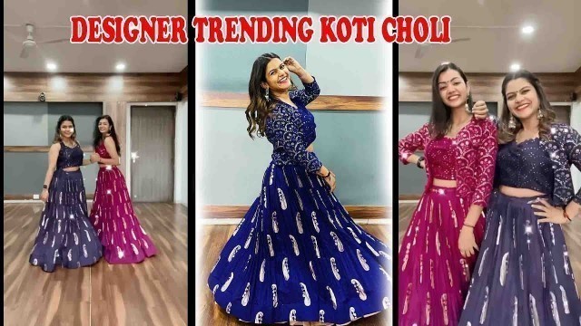 'Designer Trending koti choli with blouse | Rohit fashion club'