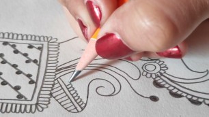 'Pencil Mehndi Design For Beginners || Fashion Club || Easy Mehndi Design'