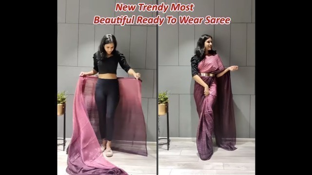 'Presenting You Most Beautiful Ready To Wear Saree | Rohit fashion club'