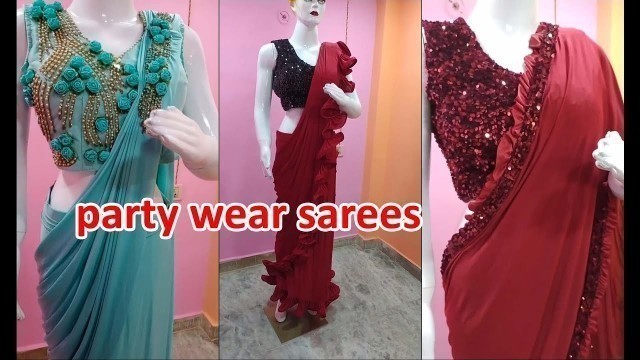 'New party wear sarees | Rohit fashion club'