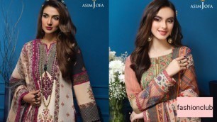 'Asim Jofa Asra Khaddar Karandi Cambric Collection 2021(@Fashion Club)'