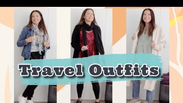 'Tummy Hiding Travel Outfits | Summer to Fall Transition Fashion over 40'