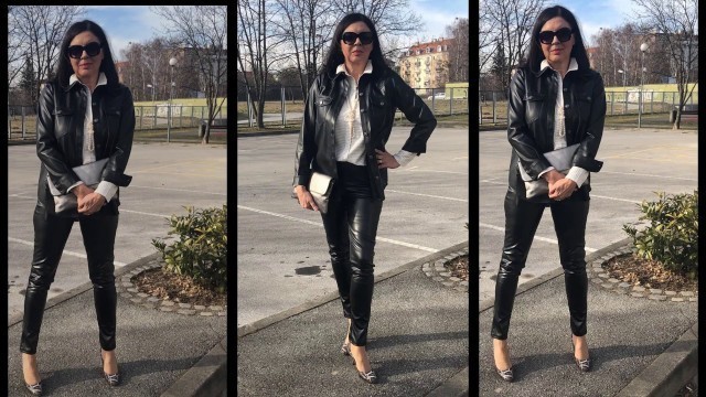 'Fashion Over 50 - Leather Pants'