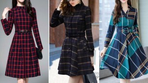 'Latest Beautifull Plaid Belt Maxi Designs 2021||Fashion Star||Maxi'