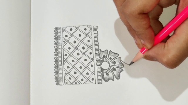 'Beautiful back hand mehndi design 