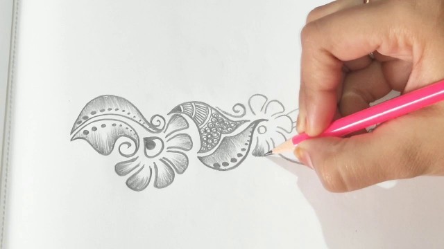 'Beautiful mehndi design || pencil mehndi design || fashion club'