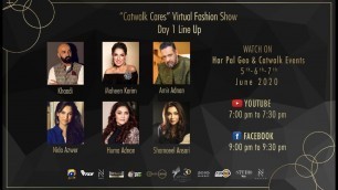 'Pakistan’s first ever “Catwalk Cares” Virtual Fashion Show EP 1 Har Pal Geo'